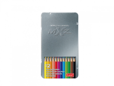 MXZ Tin 12 Coloured Pencils 7524M12